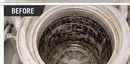 Washing machine drum before UBOND cleaning